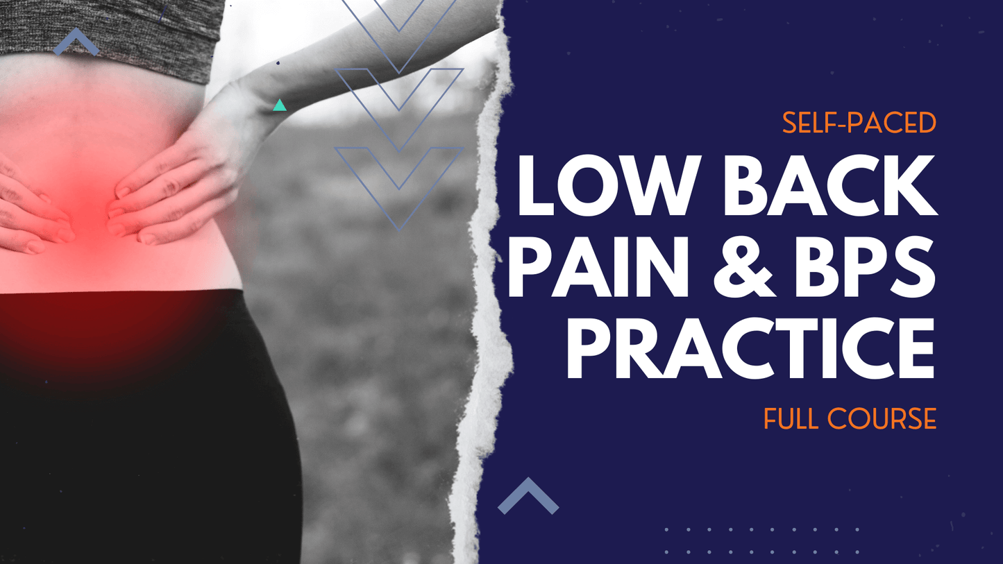 Low Back Pain & BPS Practice